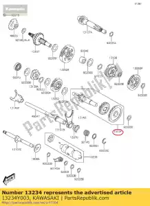 kawasaki 13234Y003 shaft-comp, contatore kvf300ccf - Il fondo