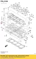 1116133E00, Suzuki, parafuso, cabeça cilíndrica s suzuki  dr z gsr gsx gsx r lt z sv 250 400 600 650 750 1000 1300 1996 1997 1998 1999 2000 2001 2002 2003 2004 2005 2006 2007 2008 2009 2010 2011 2012 2014 2015 2016 2017 2018 2019, Novo