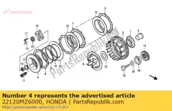 Qui puoi ordinare nessuna descrizione disponibile al momento da Honda , con numero parte 22120MZ6000: