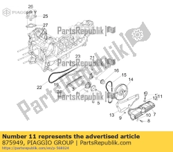 Aprilia 875949, Miarka poziomu oleju, OEM: Aprilia 875949