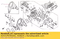 43431MCWD00, Honda, staaf, rr. remkoppel honda vfr 800 2002 2003 2004 2005 2006 2007 2008 2009 2010 2011 2012 2013, Nieuw