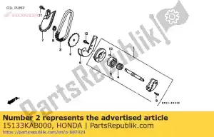 honda 15133KAB000 sprkt.,oil pump d - Bottom side