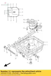 Here you can order the strainer from Suzuki, with part number 1652017C00: