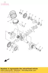 Here you can order the pin, crank 1 from Yamaha, with part number 5VK116810100: