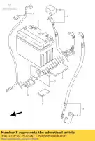 3381019F00, Suzuki, przewód, rozrusznik mo suzuki sv  s u su sv650ns 650 , Nowy