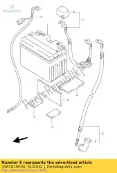 Aquí puede pedir alambre, motor de arranque de Suzuki , con el número de pieza 3381019F00: