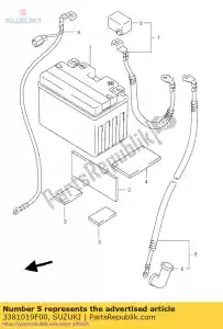 Suzuki 3381019F00 alambre, motor de arranque - Lado inferior