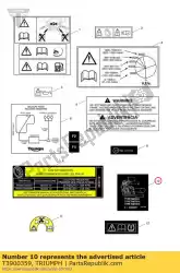 Here you can order the label power restric from Triumph, with part number T3900359: