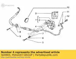 Qui puoi ordinare tubo freno posteriore da Piaggio Group , con numero parte 564869: