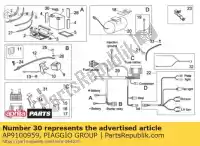 AP9100959, Piaggio Group, Tapa terminal aprilia  rxv rxv sxv sxv 450 550 2006 2008 2009 2010 2011, Nuevo