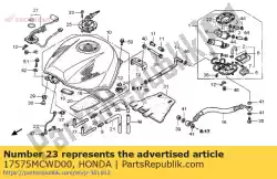 geen beschrijving beschikbaar op dit moment van Honda, met onderdeel nummer 17575MCWD00, bestel je hier online:
