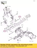 921540716, Kawasaki, perno, bridado, 10x110 er650ecf kawasaki  er-6f er-6n vulcan 650 2012 2013 2014 2015 2016 2017 2018 2019 2020 2021, Nuevo