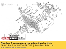 Aprilia AP8135446, Protection ventilateur, OEM: Aprilia AP8135446