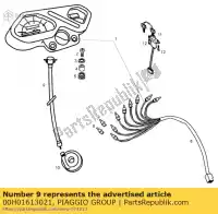 00H01613021, Piaggio Group, Câble. variateur de vitesse sr2001 es derbi gilera rcr senda senda drd sm senda r senda sm smt 50 1998 2000 2002 2003 2004 2005 2006 2007 2008 2010, Nouveau