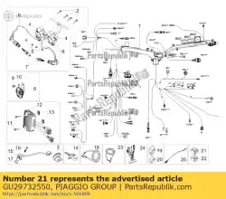 Tutaj możesz zamówić przeka? Nik 5 pin od Piaggio Group , z numerem części GU29732550: