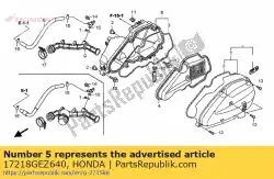 Here you can order the tube, breather from Honda, with part number 17218GEZ640: