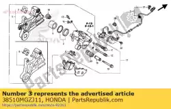Qui puoi ordinare sensore, rr. Velocità della ruota da Honda , con numero parte 38510MGZJ11: