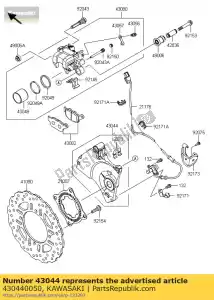 Kawasaki 430440050 zacisk-zacisk-uchwyt - Dół