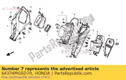 Qui puoi ordinare gomma, coperchio del freno di stazionamento da Honda , con numero parte 64374MGSD70: