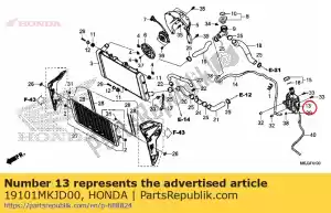 honda 19101MKJD00 tank, radiateurreserve - Onderkant