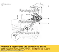 65680100EU, Piaggio Group, Bagagerek achter piaggio beverly bv zapm69 zapm69200 zapm69300, zapm69400 zapma20s zapma210 zapma2100 zapma2200 125 300 350 2010 2011 2012 2013 2014 2015 2016 2017 2018 2019 2020 2021 2022, Nieuw