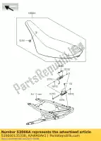 530660135336, Kawasaki, seat-assy, ??groen / zwart ksf450b8 kawasaki kfx 450 2008 2012 2013, Nieuw