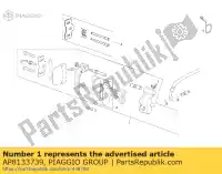 AP8133739, Piaggio Group, front brake caliper aprilia derbi  leonardo rambla scarabeo sport city sport city cube sport city street 125 150 200 250 1999 2000 2001 2002 2003 2004 2006 2007 2008 2009 2010 2012, New