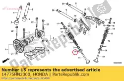 Aquí puede pedir asiento, resorte de válvula de Honda , con el número de pieza 14775HN2000: