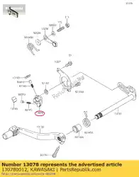 Aquí puede pedir trinquete de Kawasaki , con el número de pieza 130780012: