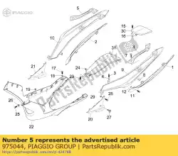 Aqui você pode pedir o alça direita do passageiro em Piaggio Group , com o número da peça 975044: