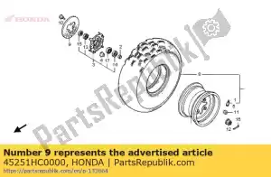 Honda 45251HC0000 disque, fr. frein (sunstar) - La partie au fond