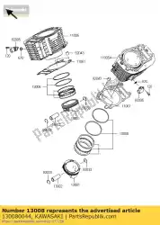 Ici, vous pouvez commander le piston-set-ring vn1700fbf auprès de Kawasaki , avec le numéro de pièce 130080044: