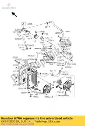 Qui puoi ordinare o ring, 18 mm da Suzuki , con numero parte KK670B2018: