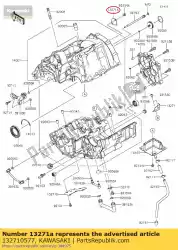 Qui puoi ordinare piastra, custodia, sinistra er650a6s da Kawasaki , con numero parte 132710577: