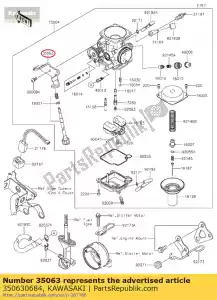 Kawasaki 350630684 stay - Bottom side