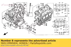 Tutaj możesz zamówić ? Ruba, ko? Nierz, 10x13 od Honda , z numerem części 90011MN5004: