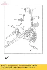 yamaha 33D143480000 tuyau 1 - La partie au fond