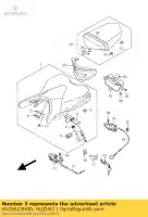 4529023H00, Suzuki, atacante, assento lo suzuki gsx bking bk bka hayabusa ruf r bkau2 ru2 bkuf bku2 gsx1300bka b king 1300 , Novo