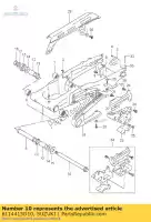 6114415D10, Suzuki, plate,ch case f suzuki dr 350 1998 1999, New