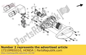 honda 17210MEG010 koffer, luchtfilter - Onderkant