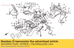 Ici, vous pouvez commander le poche assy., r. Interne auprès de Honda , avec le numéro de pièce 64250MCT020: