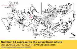 Aquí puede pedir perno especial 5x8 de Honda , con el número de pieza 90116MKSE20: