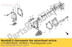 Ici, vous pouvez commander le joint, r. Couvercle de cylindre auprès de Honda , avec le numéro de pièce 12108KZ4A90: