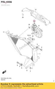 suzuki 1771114G00 boulon, ventilateur - La partie au fond