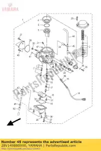 yamaha 28V149880000 tubo - Lado inferior
