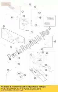 ktm 7700207900004 protectores de manos cpl.l / s + r / s or. 06 - Lado inferior