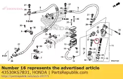 Here you can order the rod comp., push from Honda, with part number 43530KS7831: