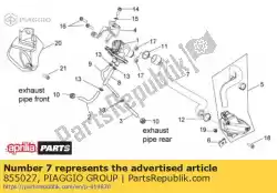 Here you can order the pipe from Piaggio Group, with part number 855027: