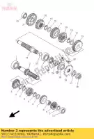 5XC174110000, Yamaha, Essieu, principal yamaha yz 250 2008 2009 2010 2011 2012 2013, Nouveau