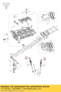 triumph T1130705 collet, valve - Bottom side